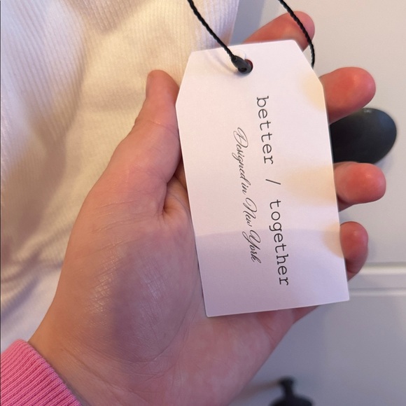 White Ribbed Tank Top - Picture 2 of 2